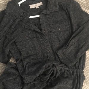 LOFT Grey Sweater Dress